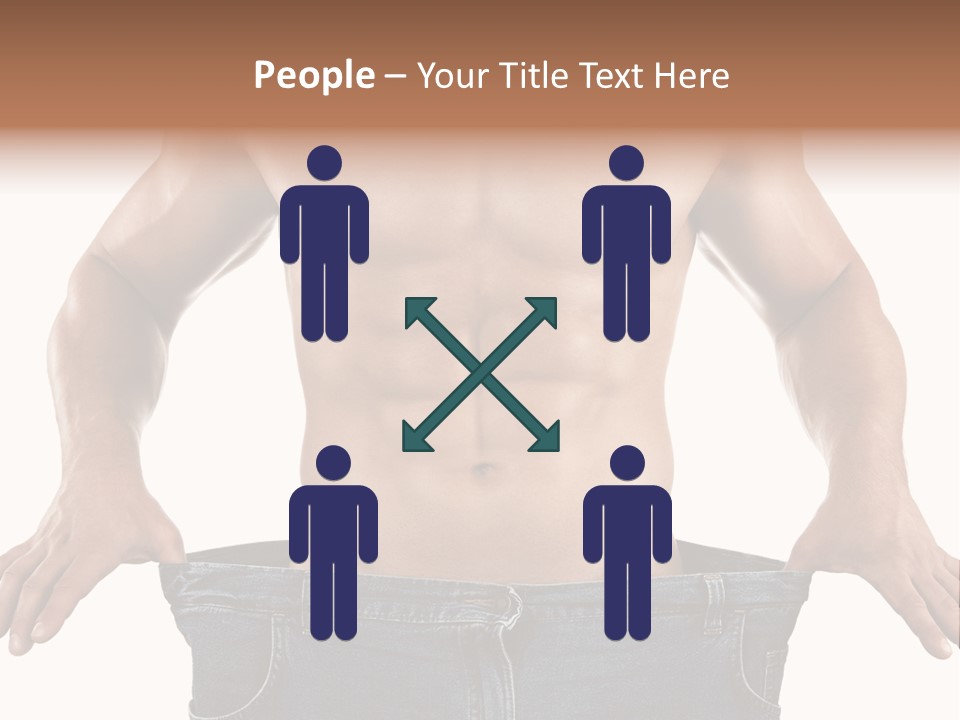 Human Big Thin PowerPoint Template