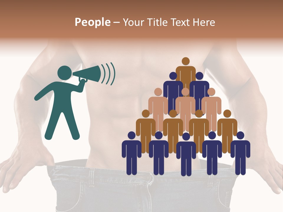 Human Big Thin PowerPoint Template