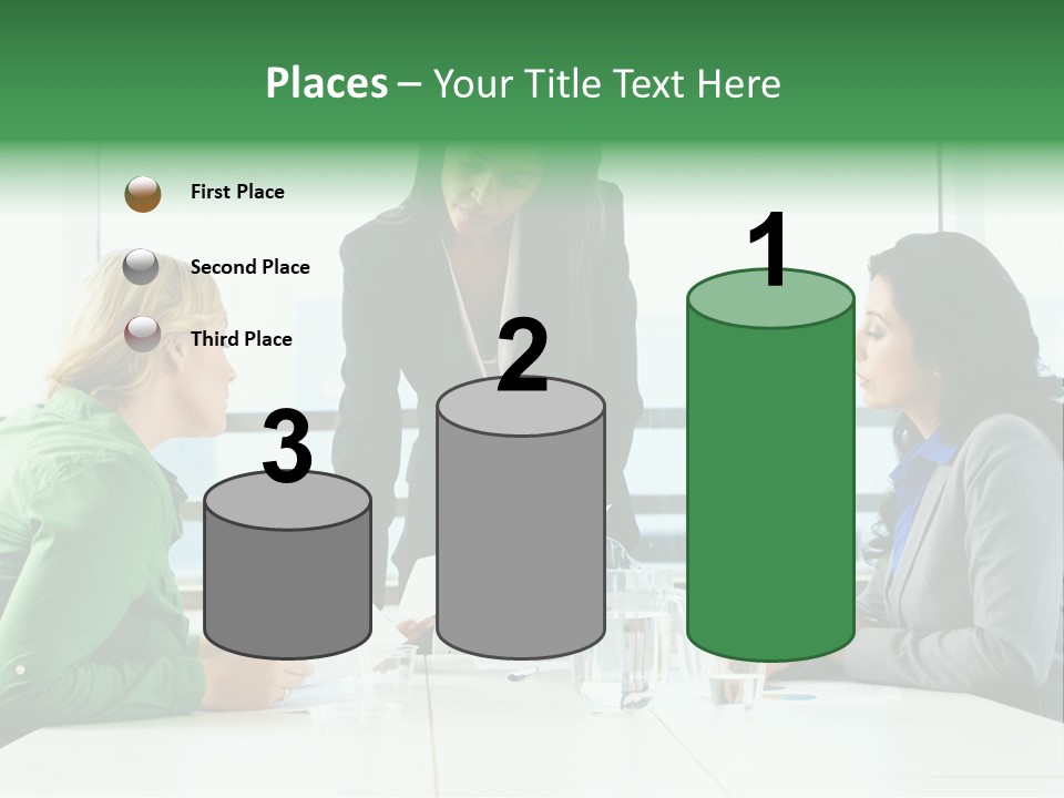 A Group Of Women Sitting Around A Table Talking PowerPoint Template