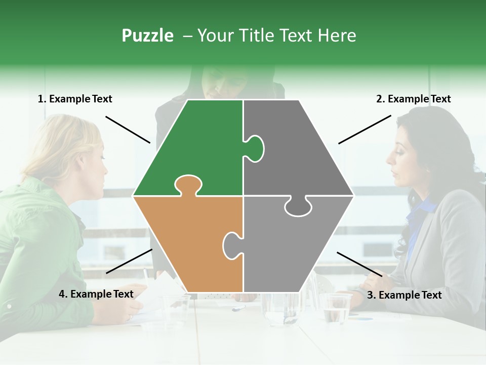 A Group Of Women Sitting Around A Table Talking PowerPoint Template