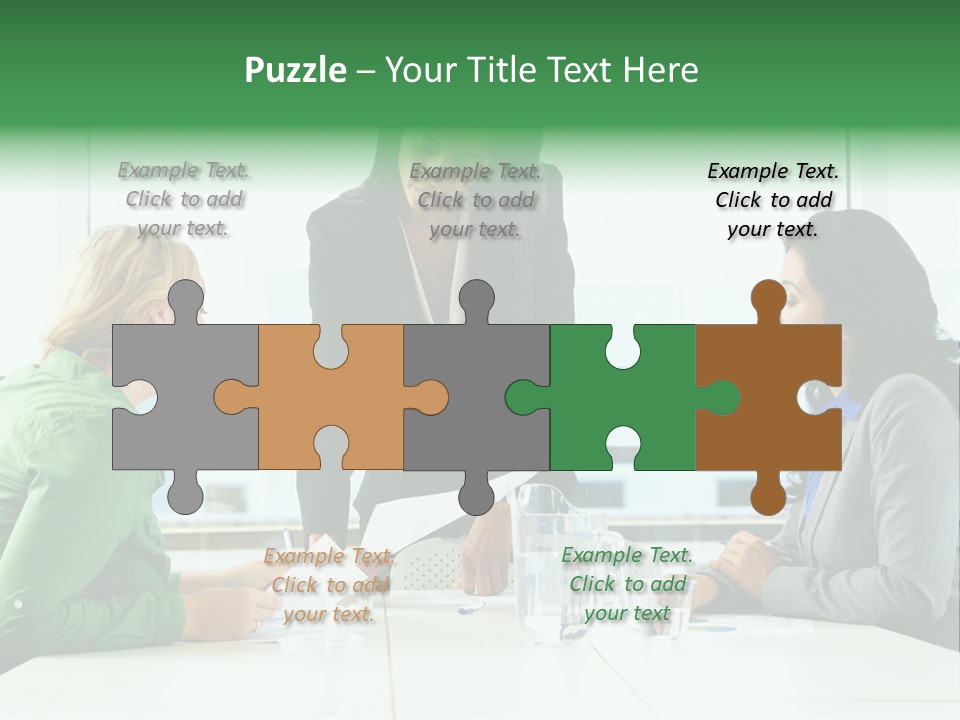 A Group Of Women Sitting Around A Table Talking PowerPoint Template