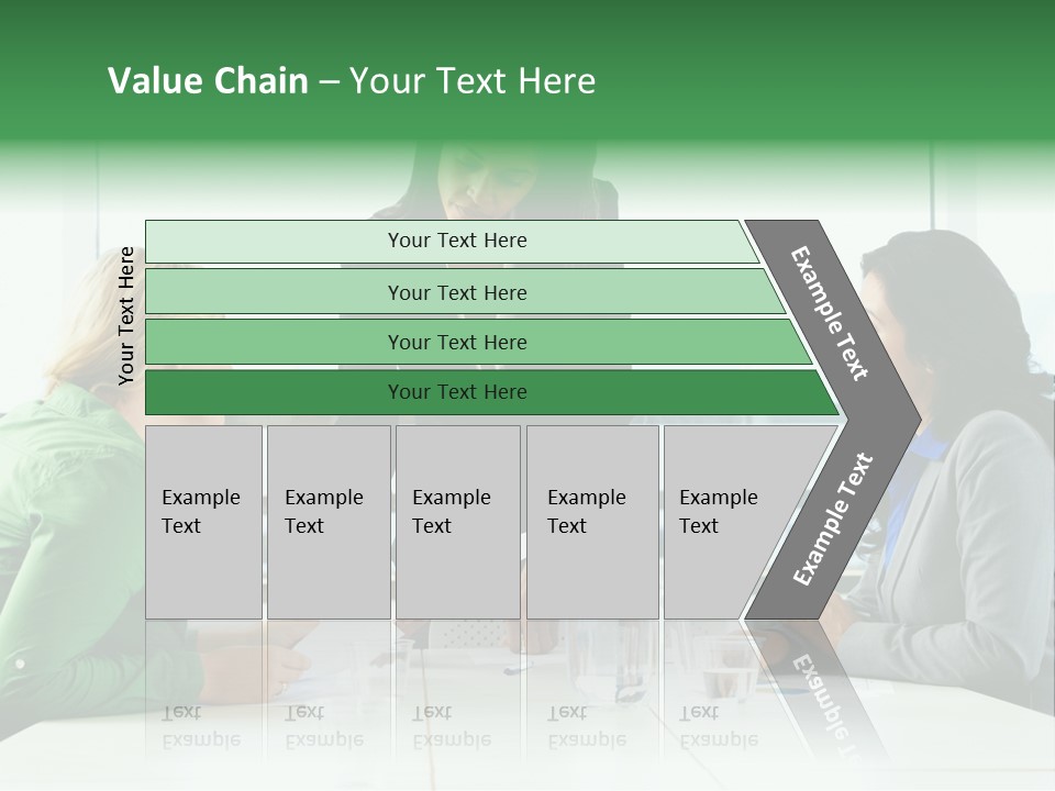 A Group Of Women Sitting Around A Table Talking PowerPoint Template