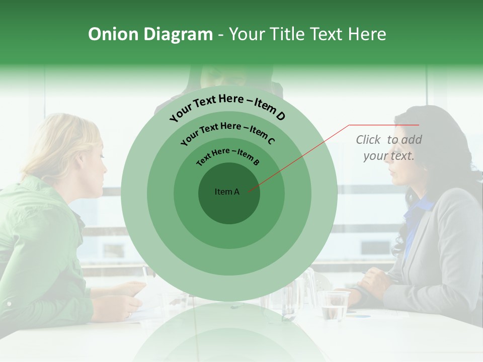 A Group Of Women Sitting Around A Table Talking PowerPoint Template