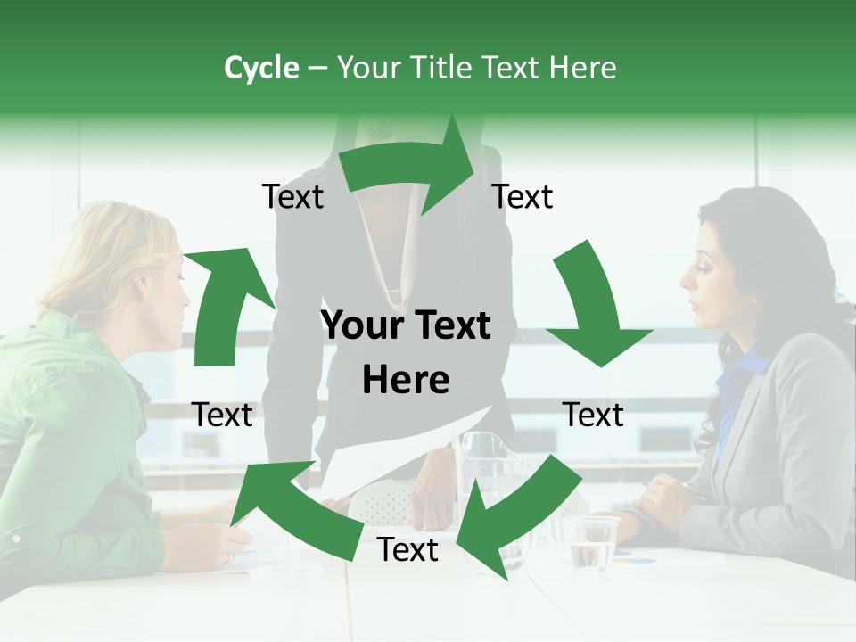 A Group Of Women Sitting Around A Table Talking PowerPoint Template