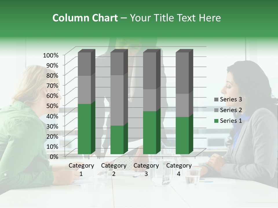 A Group Of Women Sitting Around A Table Talking PowerPoint Template