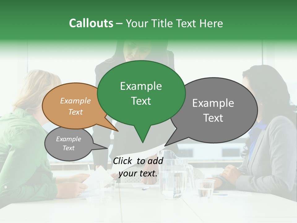 A Group Of Women Sitting Around A Table Talking PowerPoint Template