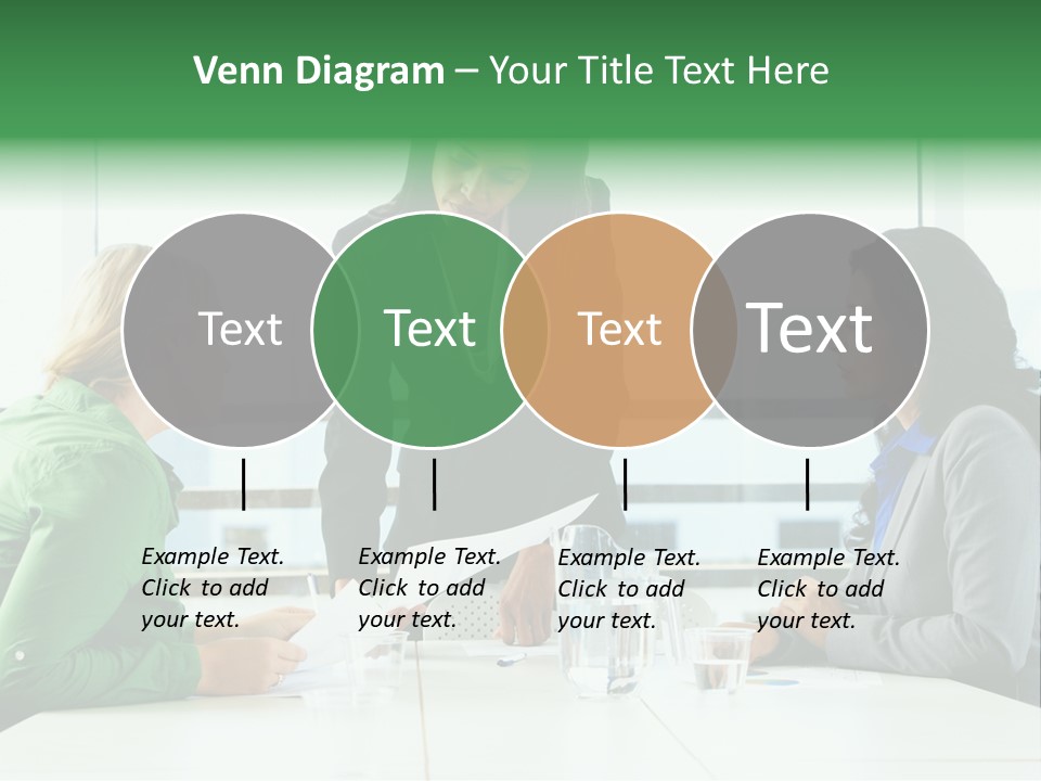 A Group Of Women Sitting Around A Table Talking PowerPoint Template