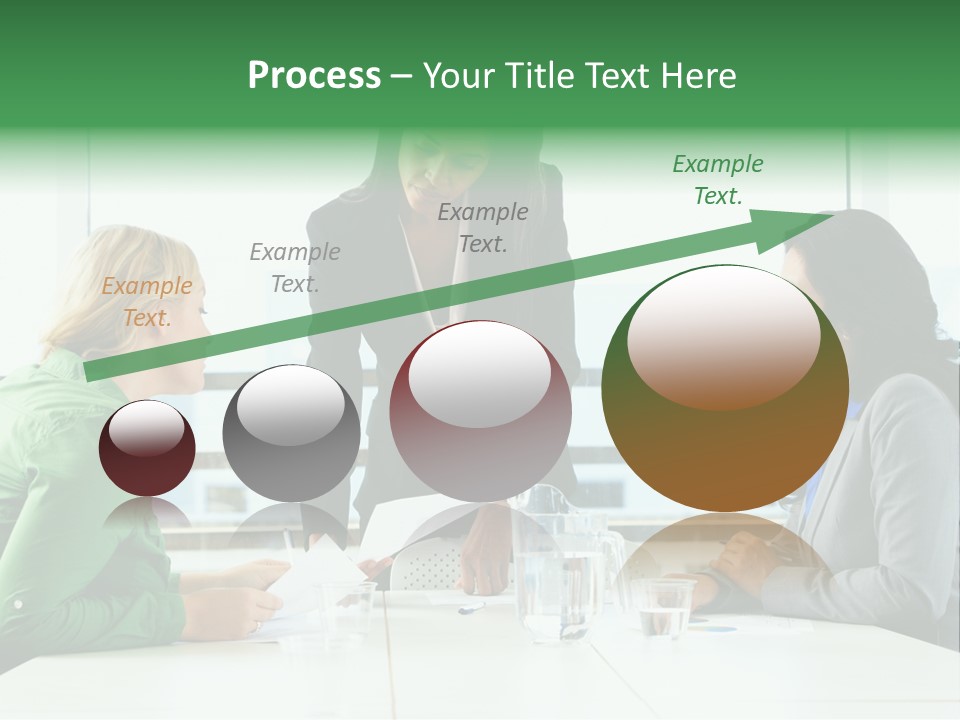 A Group Of Women Sitting Around A Table Talking PowerPoint Template