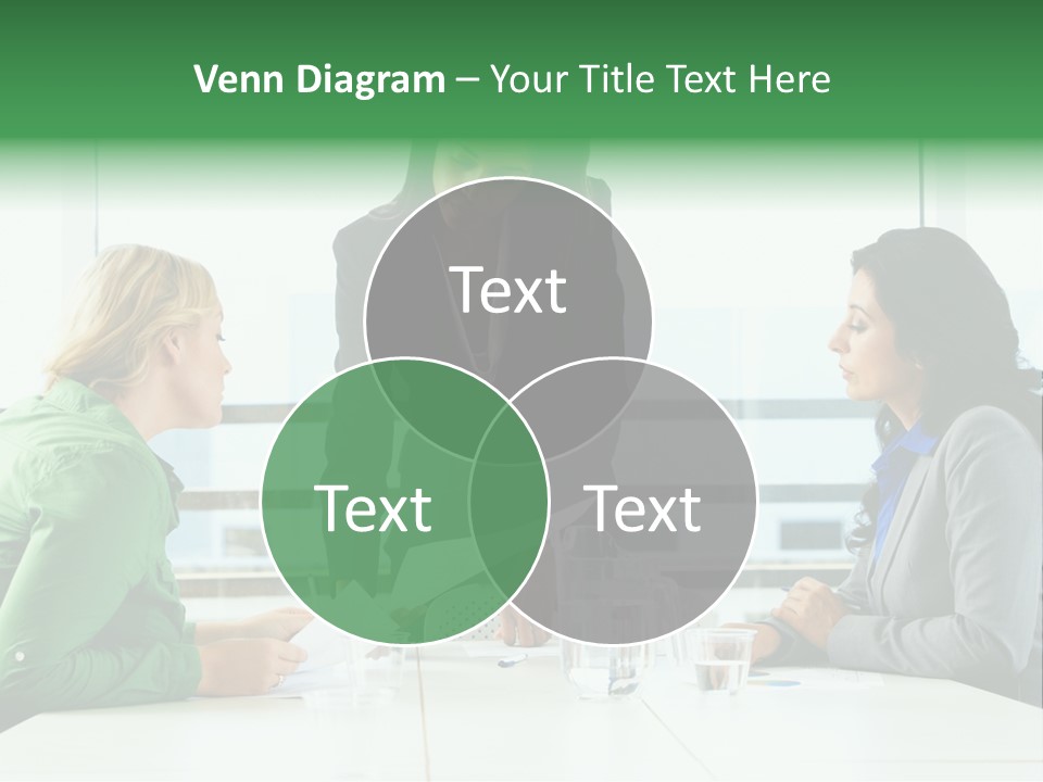 A Group Of Women Sitting Around A Table Talking PowerPoint Template