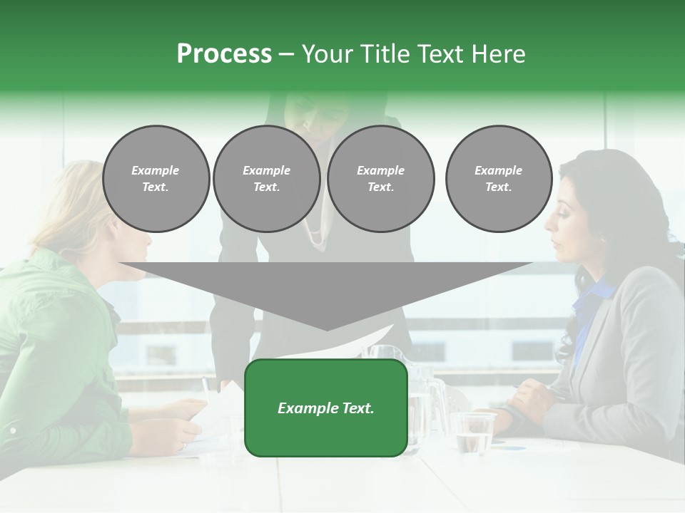 A Group Of Women Sitting Around A Table Talking PowerPoint Template