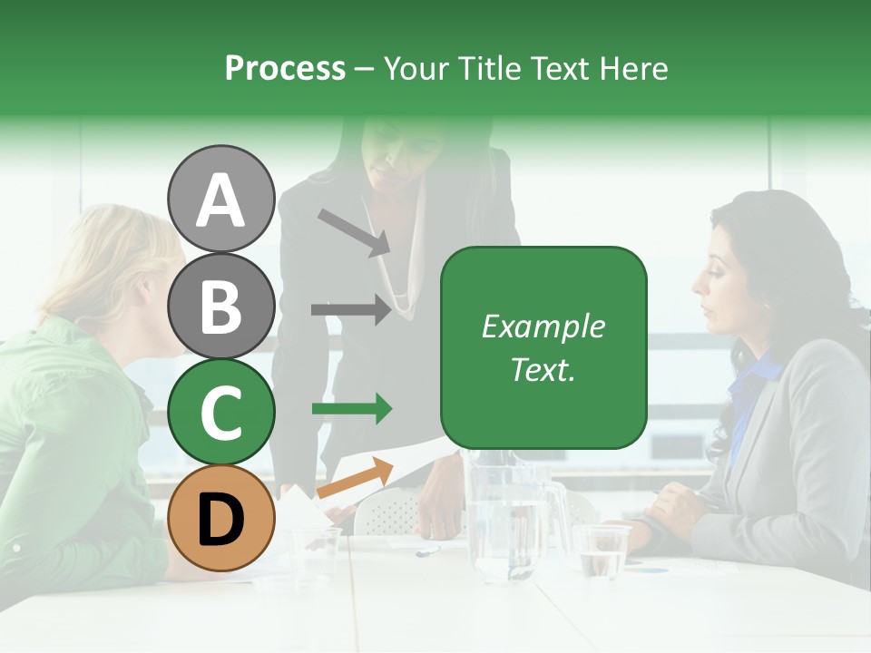 A Group Of Women Sitting Around A Table Talking PowerPoint Template