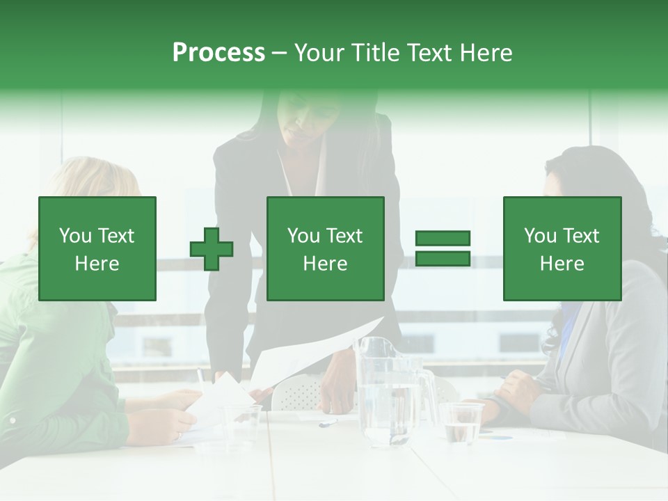 A Group Of Women Sitting Around A Table Talking PowerPoint Template