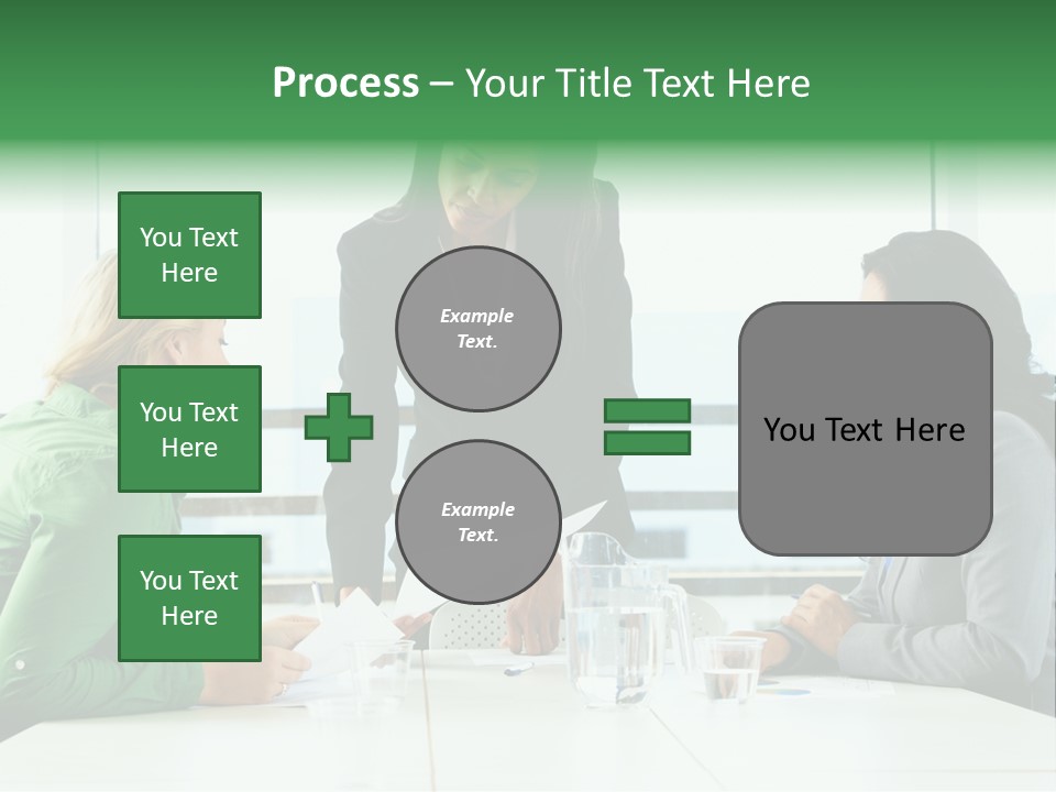 A Group Of Women Sitting Around A Table Talking PowerPoint Template
