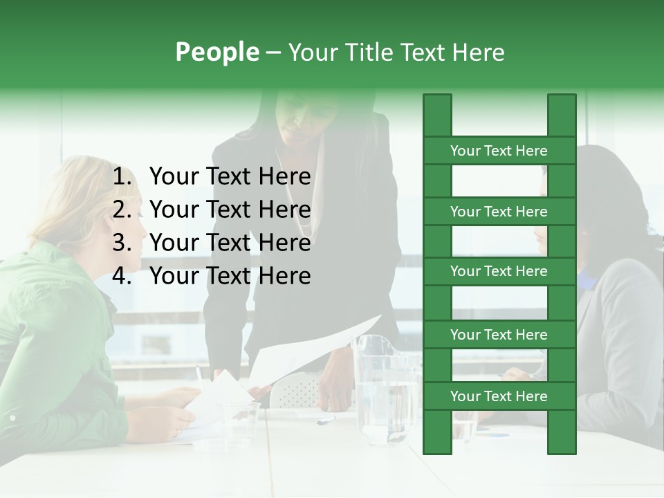 A Group Of Women Sitting Around A Table Talking PowerPoint Template