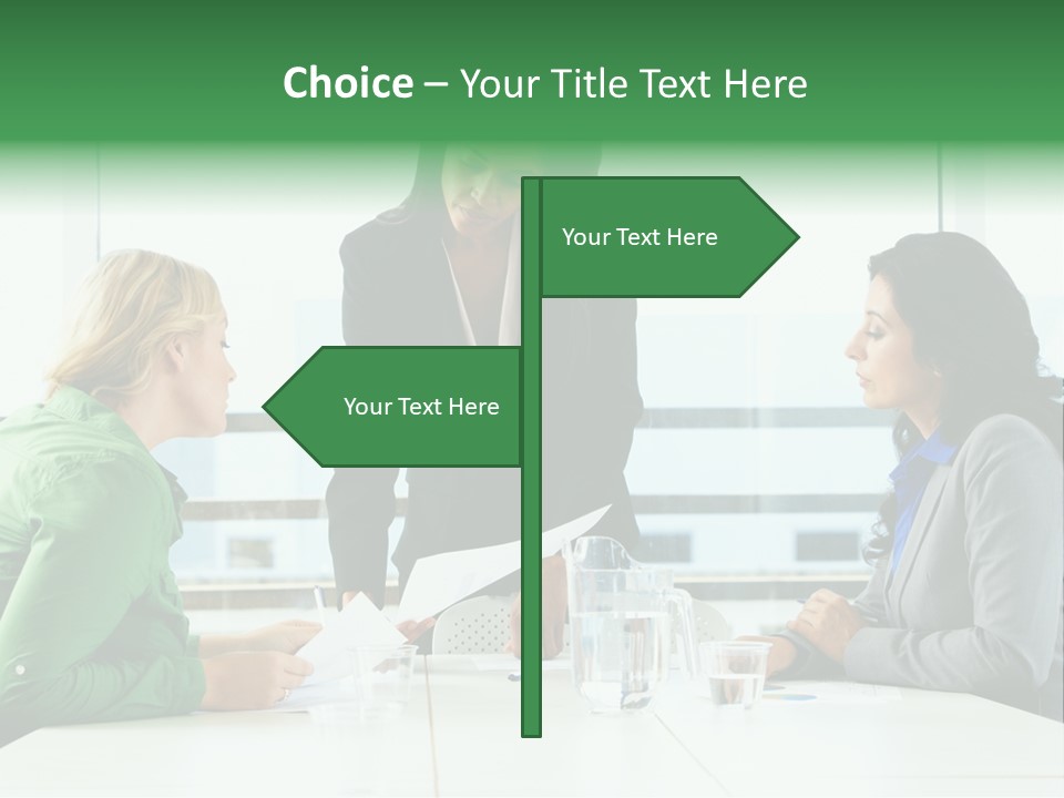 A Group Of Women Sitting Around A Table Talking PowerPoint Template