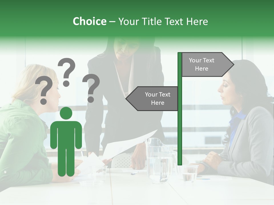 A Group Of Women Sitting Around A Table Talking PowerPoint Template