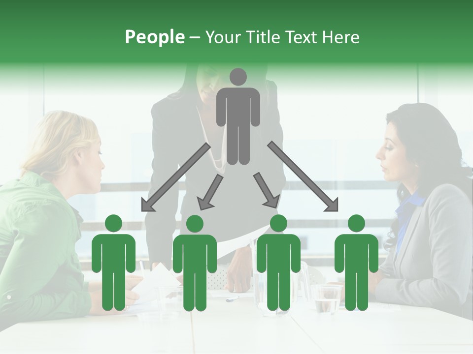 A Group Of Women Sitting Around A Table Talking PowerPoint Template