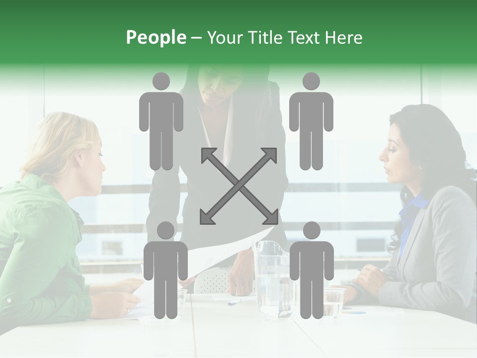 A Group Of Women Sitting Around A Table Talking PowerPoint Template