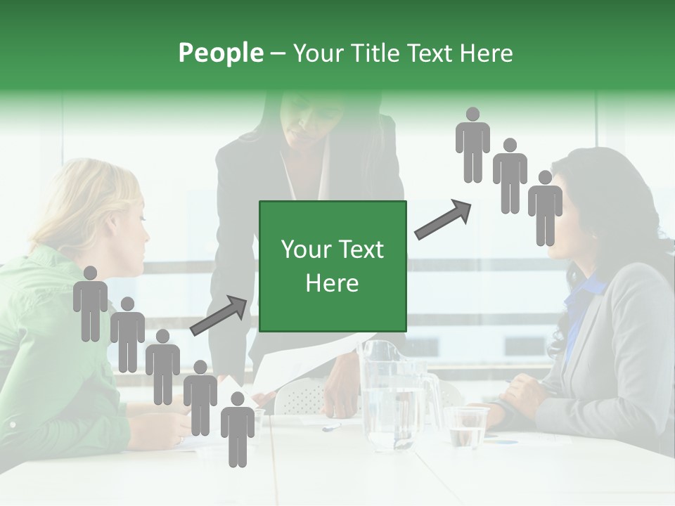 A Group Of Women Sitting Around A Table Talking PowerPoint Template