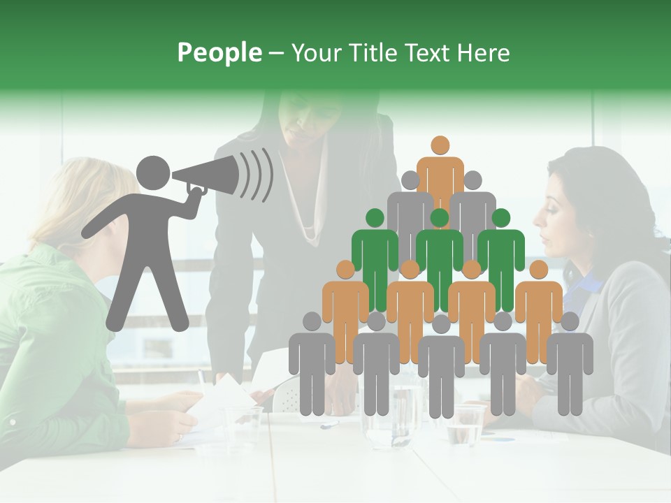 A Group Of Women Sitting Around A Table Talking PowerPoint Template