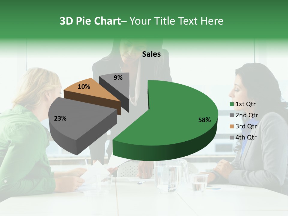 A Group Of Women Sitting Around A Table Talking PowerPoint Template
