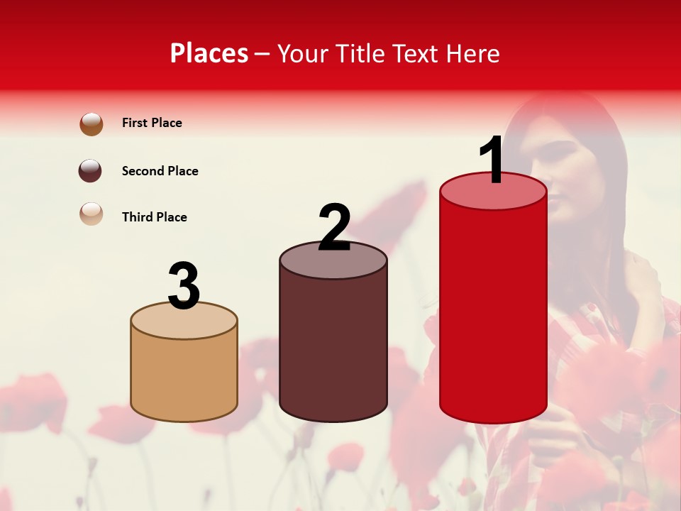 Offspring Friendly Schoolgirl PowerPoint Template