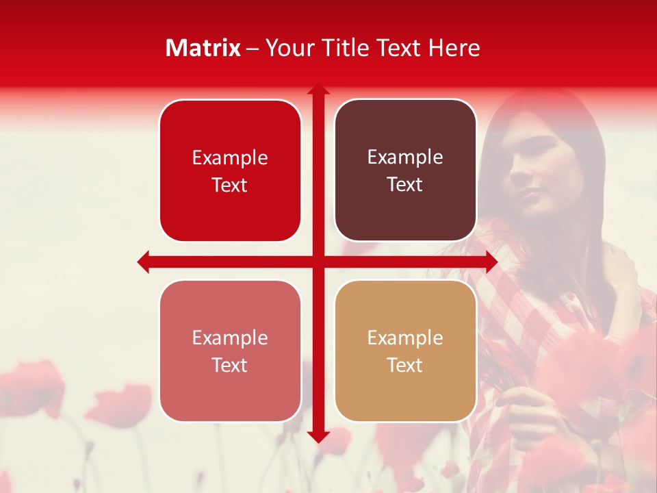 Offspring Friendly Schoolgirl PowerPoint Template