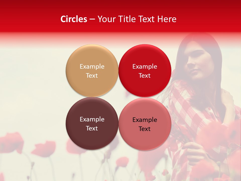 Offspring Friendly Schoolgirl PowerPoint Template