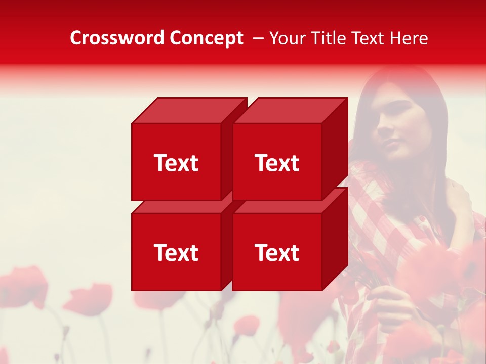 Offspring Friendly Schoolgirl PowerPoint Template