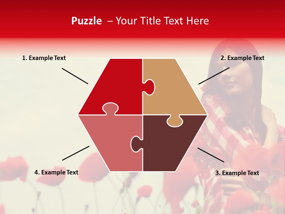 Offspring Friendly Schoolgirl PowerPoint Template