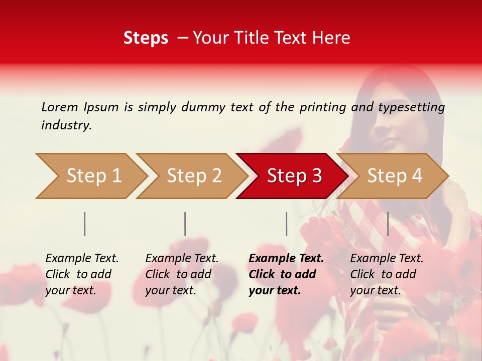 Offspring Friendly Schoolgirl PowerPoint Template