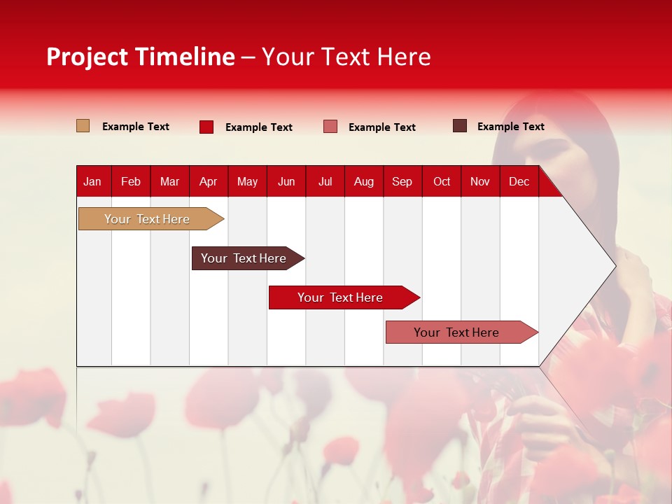 Offspring Friendly Schoolgirl PowerPoint Template
