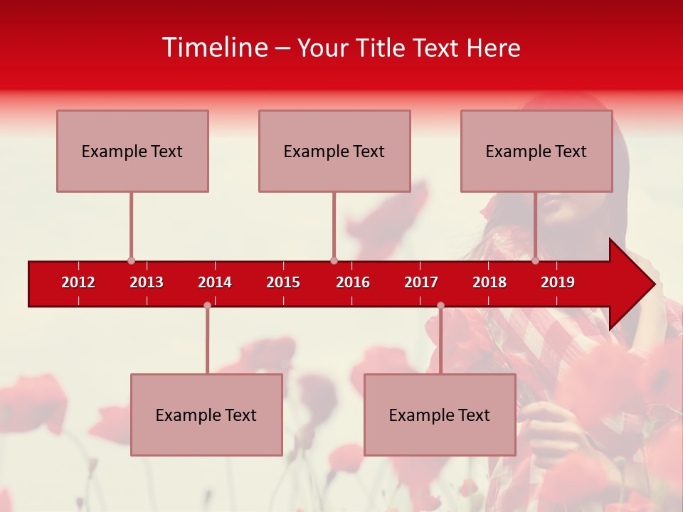 Offspring Friendly Schoolgirl PowerPoint Template