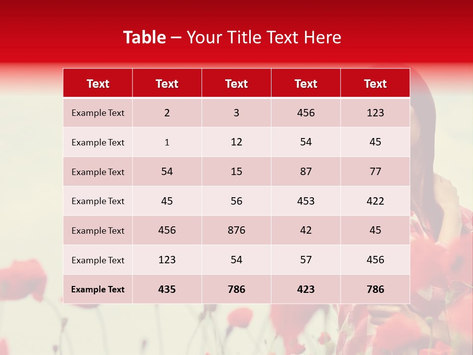 Offspring Friendly Schoolgirl PowerPoint Template