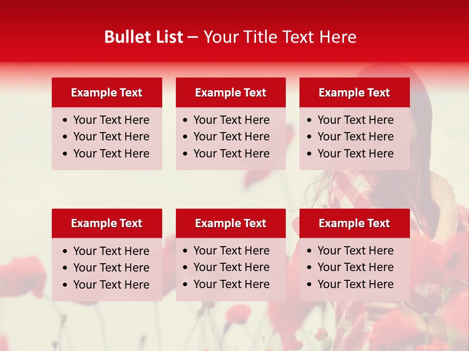 Offspring Friendly Schoolgirl PowerPoint Template