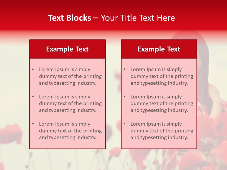 Offspring Friendly Schoolgirl PowerPoint Template