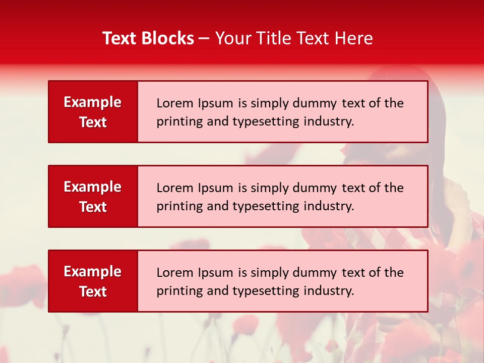 Offspring Friendly Schoolgirl PowerPoint Template