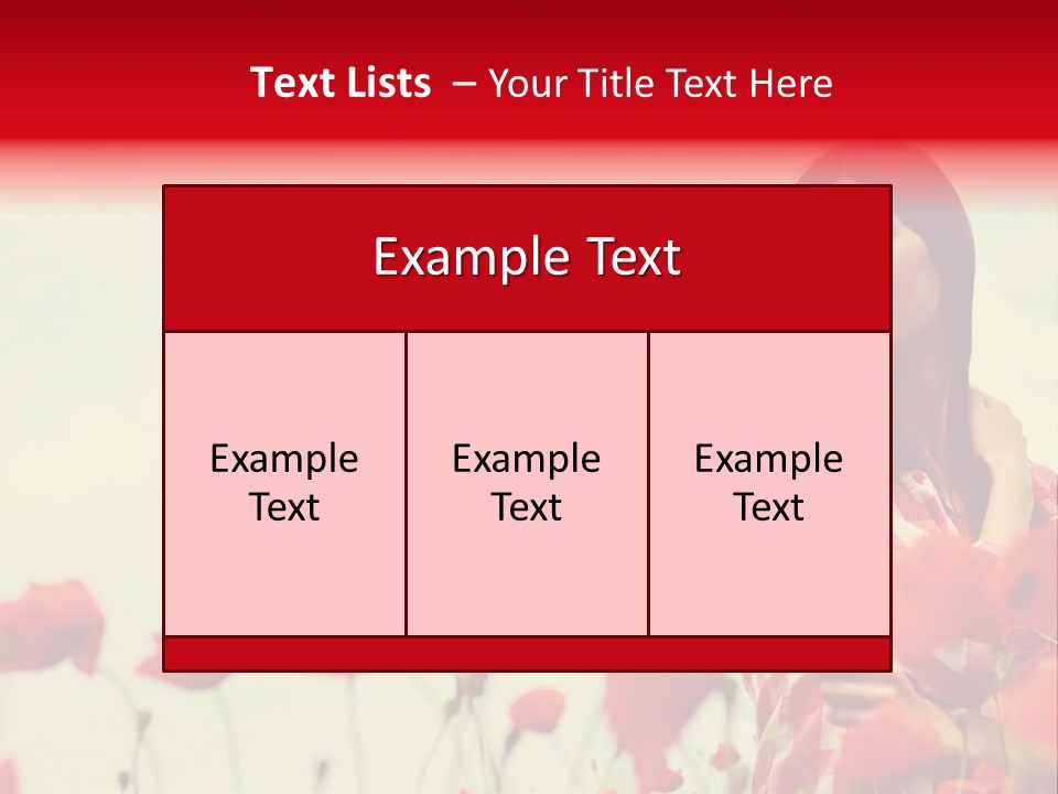 Offspring Friendly Schoolgirl PowerPoint Template