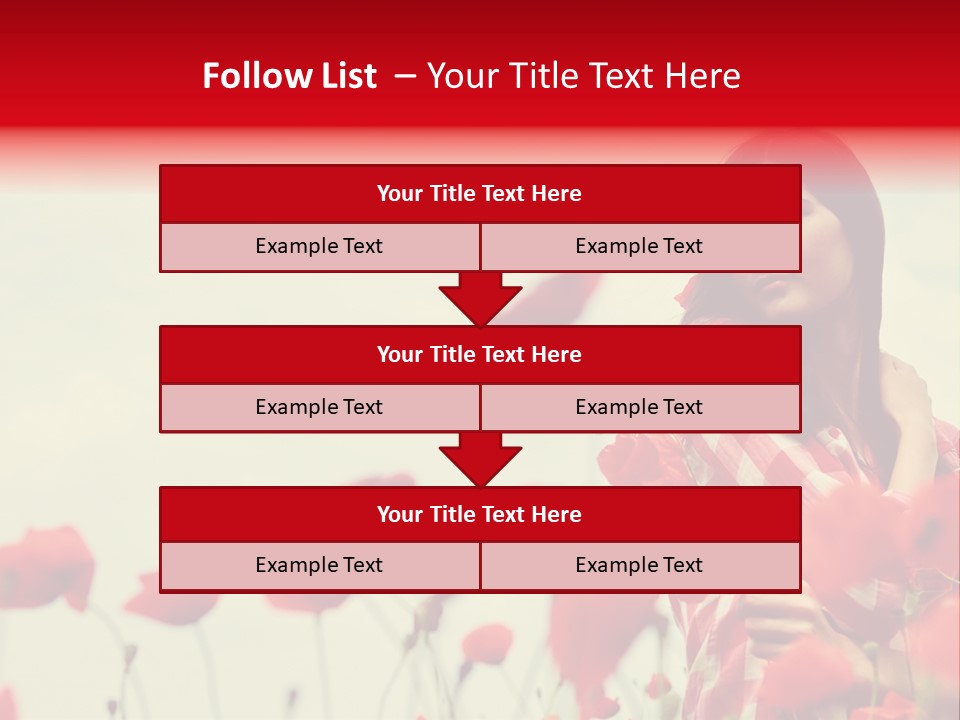 Offspring Friendly Schoolgirl PowerPoint Template
