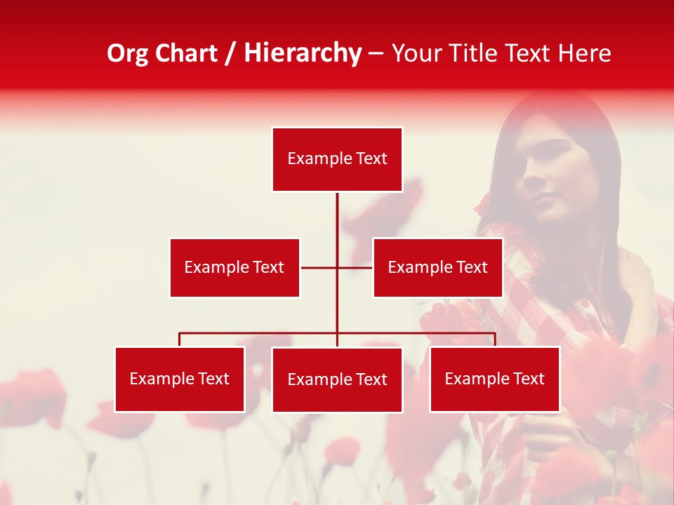 Offspring Friendly Schoolgirl PowerPoint Template