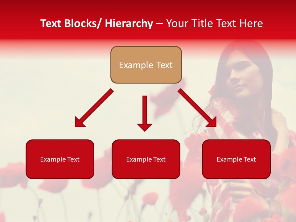 Offspring Friendly Schoolgirl PowerPoint Template