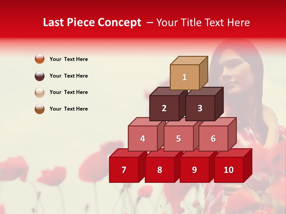 Offspring Friendly Schoolgirl PowerPoint Template