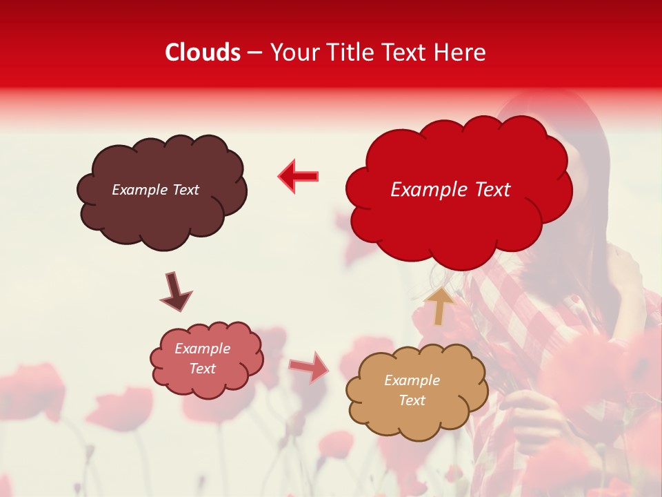 Offspring Friendly Schoolgirl PowerPoint Template