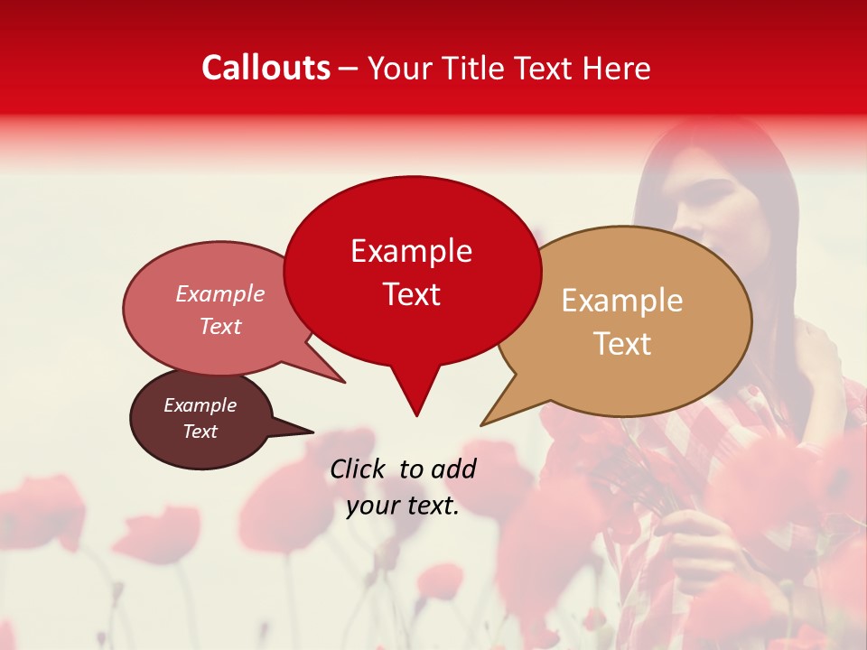 Offspring Friendly Schoolgirl PowerPoint Template