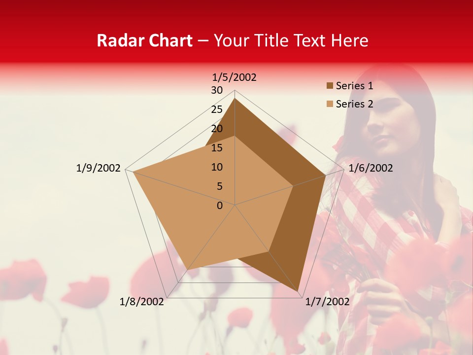 Offspring Friendly Schoolgirl PowerPoint Template
