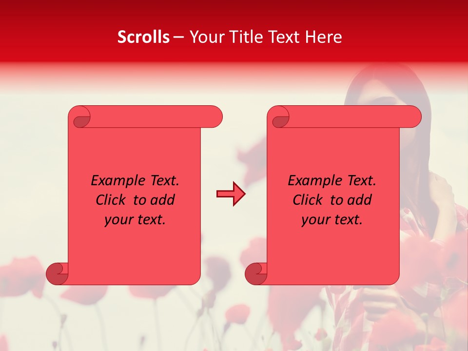 Offspring Friendly Schoolgirl PowerPoint Template