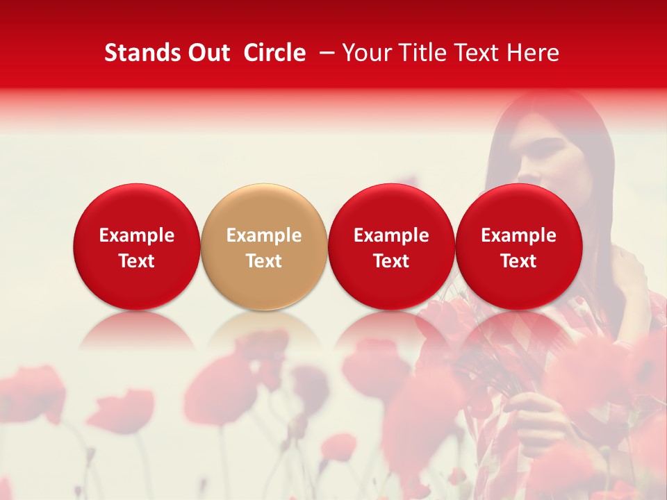 Offspring Friendly Schoolgirl PowerPoint Template