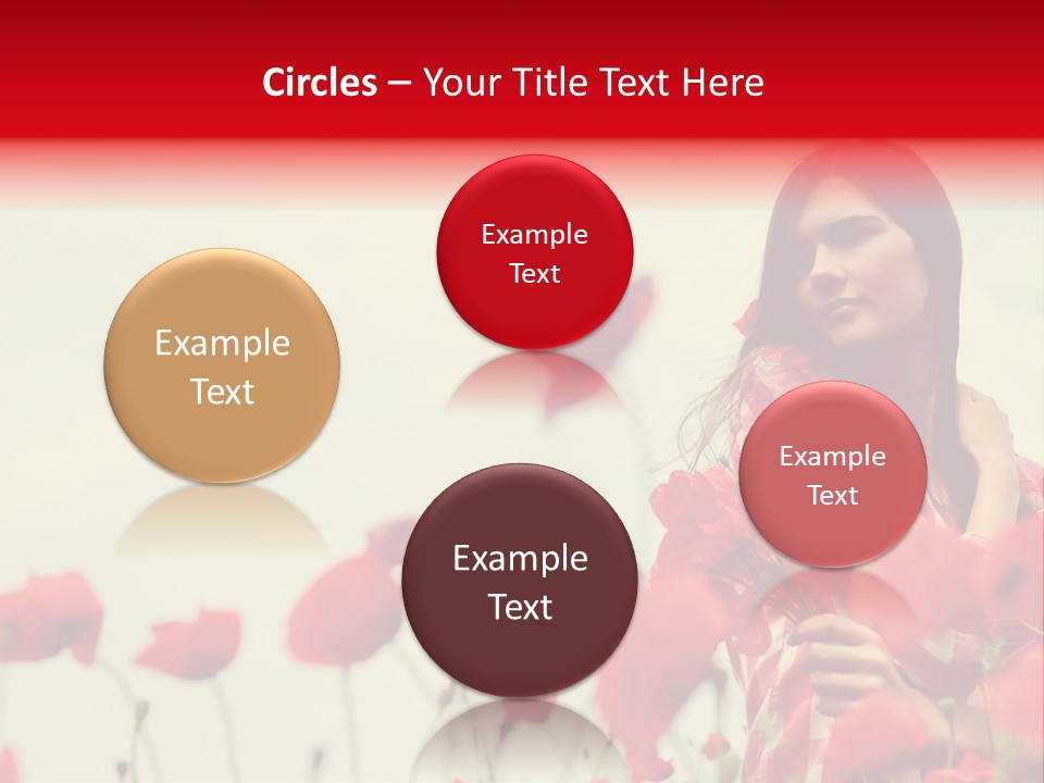 Offspring Friendly Schoolgirl PowerPoint Template