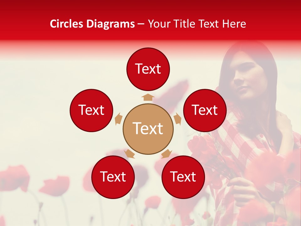 Offspring Friendly Schoolgirl PowerPoint Template