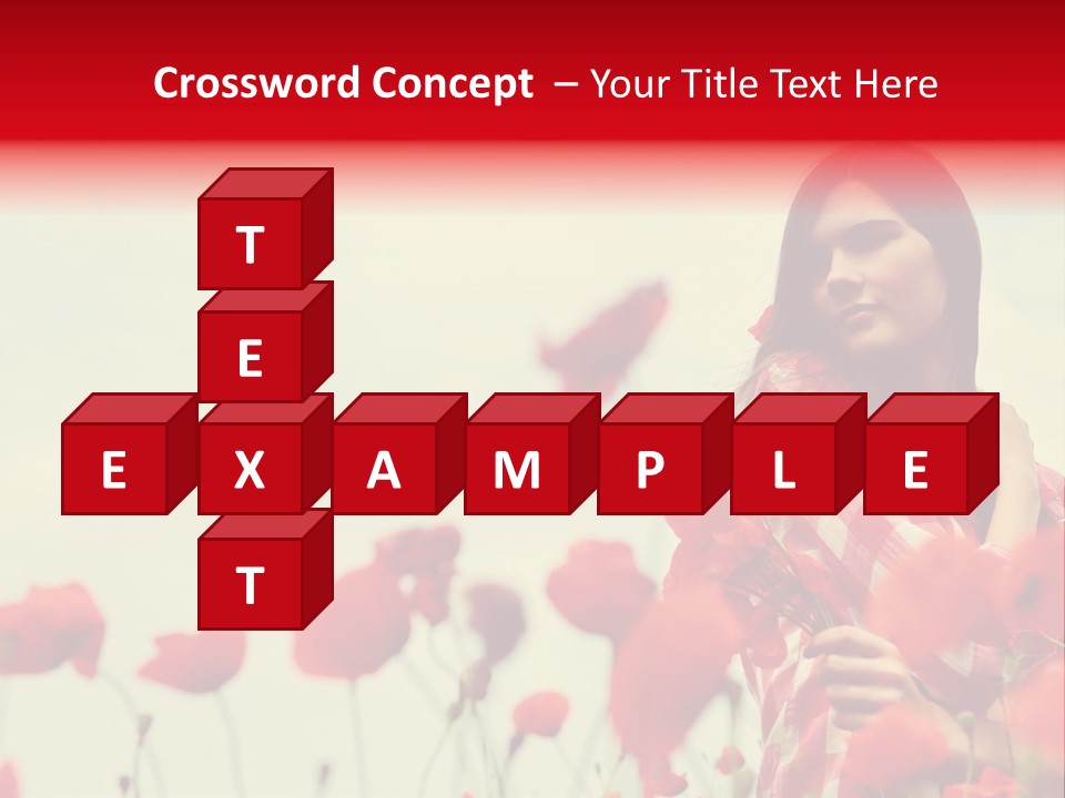 Offspring Friendly Schoolgirl PowerPoint Template